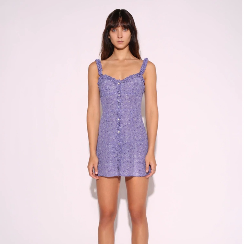 Realisation silk mini silk dress